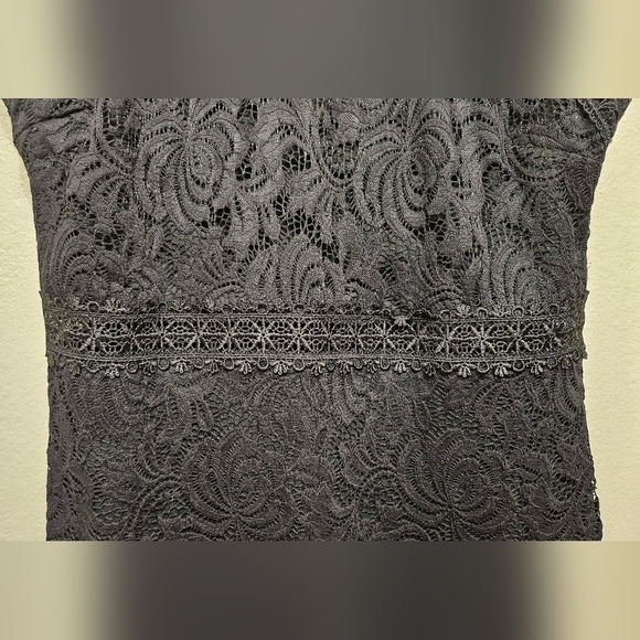 Elegant Black Lace Dress - Picture 4 of 10